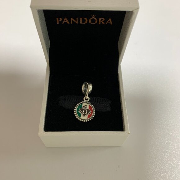 Pandora Charm simbolo real Pandora BanderaMexico Aguila Charm Travel Pendant - Picture 3 of 4